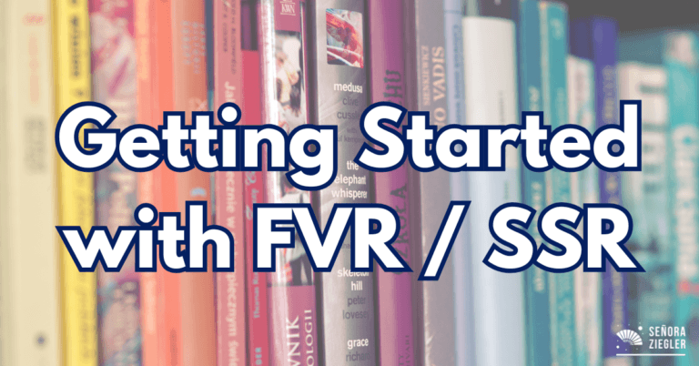 Getting started with FVR / SSR